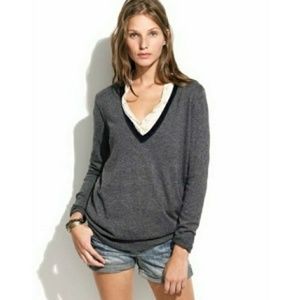 Madewell Wallace Deep V Neck Sweater